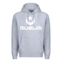 Heather Grey muslim Premium Hoodie - artisFamous
