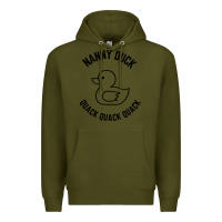 Army Green nanny duck quack quack quack Premium Hoodie - artisFamous