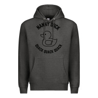 Charcoal Heather nanny duck quack quack quack Premium Hoodie - artisFamous