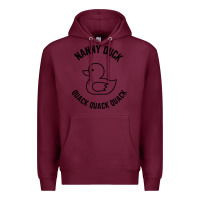 Burgundy nanny duck quack quack quack Premium Hoodie - artisFamous