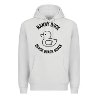 Dove Grey nanny duck quack quack quack Premium Hoodie - artisFamous