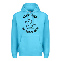 Ocean Blue nanny duck quack quack quack Premium Hoodie - artisFamous