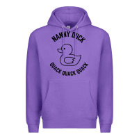 Purple nanny duck quack quack quack Premium Hoodie - artisFamous