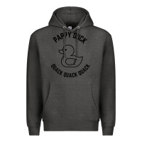 Charcoal Heather pappy duck quack quack quack Premium Hoodie - artisFamous