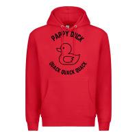 Red pappy duck quack quack quack Premium Hoodie - artisFamous