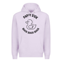 Lilac pappy duck quack quack quack Premium Hoodie - artisFamous