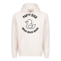 Pale Pink pappy duck quack quack quack Premium Hoodie - artisFamous