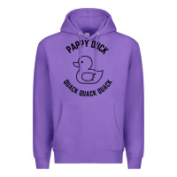 Purple pappy duck quack quack quack Premium Hoodie - artisFamous