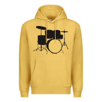 Antique Gold drums drummer Premium Hoodie - artisFamous