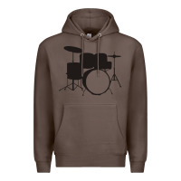 Coffee drums drummer Premium Hoodie - artisFamous