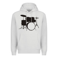 Dove Grey drums drummer Premium Hoodie - artisFamous