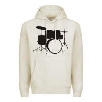Oatmeal Heather drums drummer Premium Hoodie - artisFamous