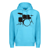 Ocean Blue drums drummer Premium Hoodie - artisFamous