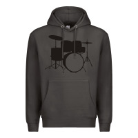 Smoke drums drummer Premium Hoodie - artisFamous