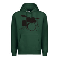 Sports Green drums drummer Premium Hoodie - artisFamous