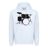 White drums drummer Premium Hoodie - artisFamous