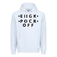 White e iigk pocr off Premium Hoodie - artisFamous