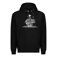 Black scruffy smugglers and pirates Premium Hoodie - artisFamous