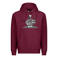 Burgundy scruffy smugglers and pirates Premium Hoodie - artisFamous