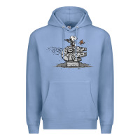Colony Blue scruffy smugglers and pirates Premium Hoodie - artisFamous