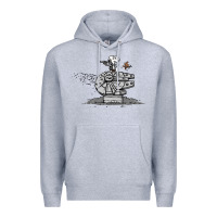 Heather Grey scruffy smugglers and pirates Premium Hoodie - artisFamous