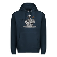 Navy scruffy smugglers and pirates Premium Hoodie - artisFamous