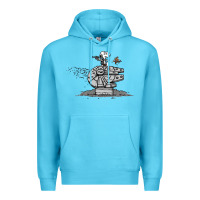 Ocean Blue scruffy smugglers and pirates Premium Hoodie - artisFamous
