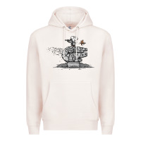 Pale Pink scruffy smugglers and pirates Premium Hoodie - artisFamous