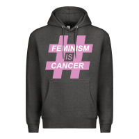Charcoal Heather feminism is cancer Premium Hoodie - artisFamous