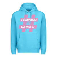 Ocean Blue feminism is cancer Premium Hoodie - artisFamous