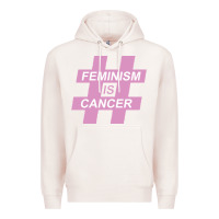 Pale Pink feminism is cancer Premium Hoodie - artisFamous