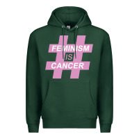 Sports Green feminism is cancer Premium Hoodie - artisFamous