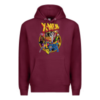 Burgundy x m.e.n ani.ma.ted series retro 90s t shirt Premium Hoodie - artisFamous