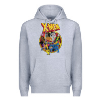 Heather Grey x m.e.n ani.ma.ted series retro 90s t shirt Premium Hoodie - artisFamous
