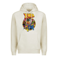 Oatmeal Heather x m.e.n ani.ma.ted series retro 90s t shirt Premium Hoodie - artisFamous