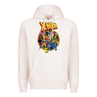 Pale Pink x m.e.n ani.ma.ted series retro 90s t shirt Premium Hoodie - artisFamous