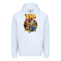 White x m.e.n ani.ma.ted series retro 90s t shirt Premium Hoodie - artisFamous