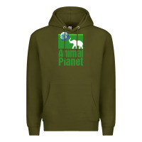 Army Green ANIMAL PLANET Premium Hoodie - artisFamous