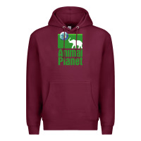 Burgundy ANIMAL PLANET Premium Hoodie - artisFamous