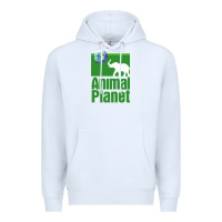White ANIMAL PLANET Premium Hoodie - artisFamous