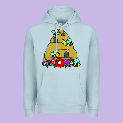 Bee Hive Premium Hoodie Designed By Artisfamous
