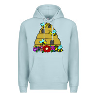 Blue Mist bee hive Premium Hoodie - artisFamous