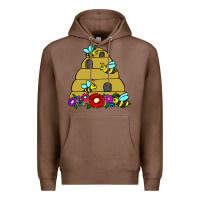 Chestnut bee hive Premium Hoodie - artisFamous