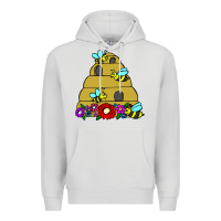 Dove Grey bee hive Premium Hoodie - artisFamous