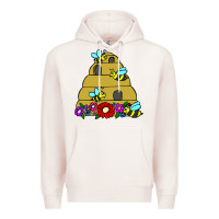 Pale Pink bee hive Premium Hoodie - artisFamous