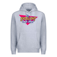 Heather Grey be excellent to each other Premium Hoodie - artisFamous