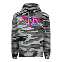 Slate Camo be excellent to each other Premium Hoodie - artisFamous