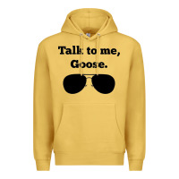 Antique Gold talk to me goose sunglasses funny Premium Hoodie - artisFamous