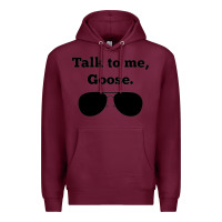 Burgundy talk to me goose sunglasses funny Premium Hoodie - artisFamous