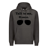 Smoke talk to me goose sunglasses funny Premium Hoodie - artisFamous